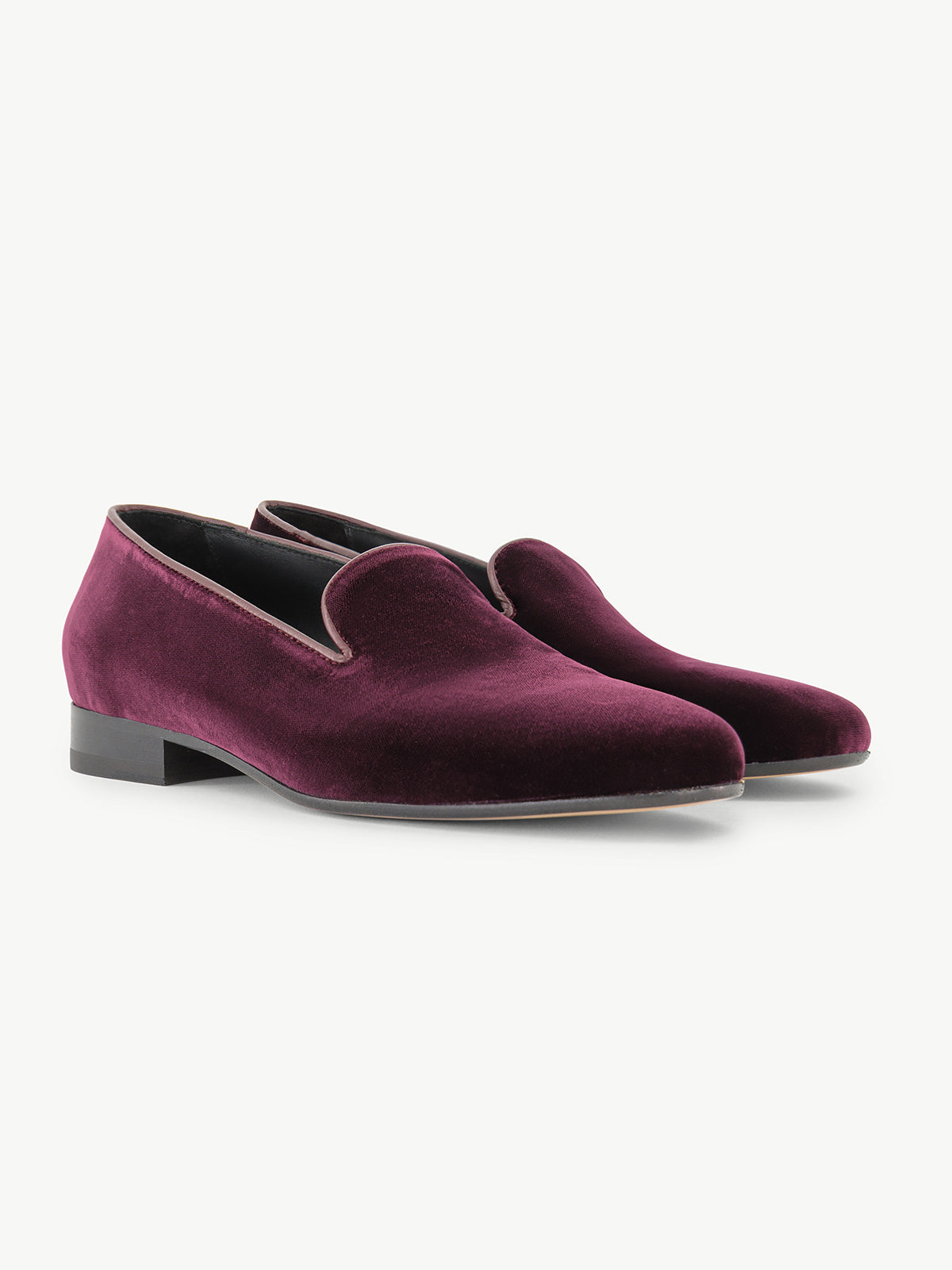 Bordeaux Velvet Slippers