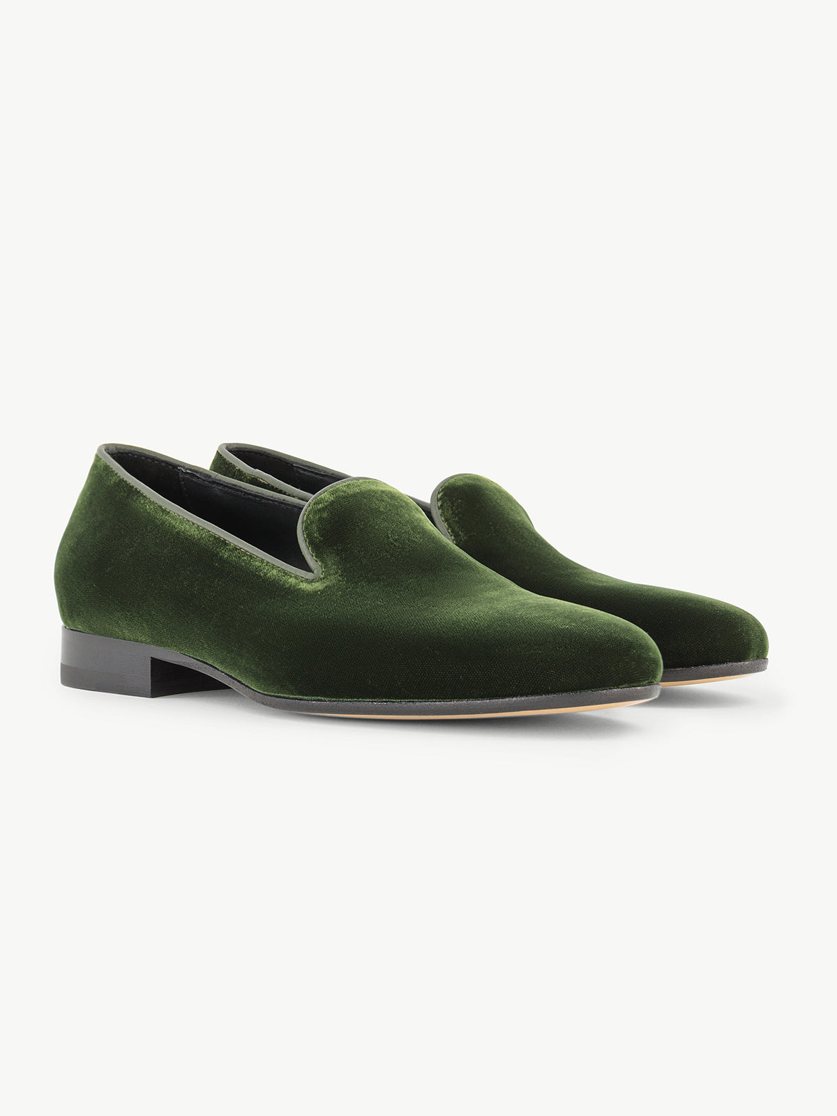 Forest Green Slippers Femme