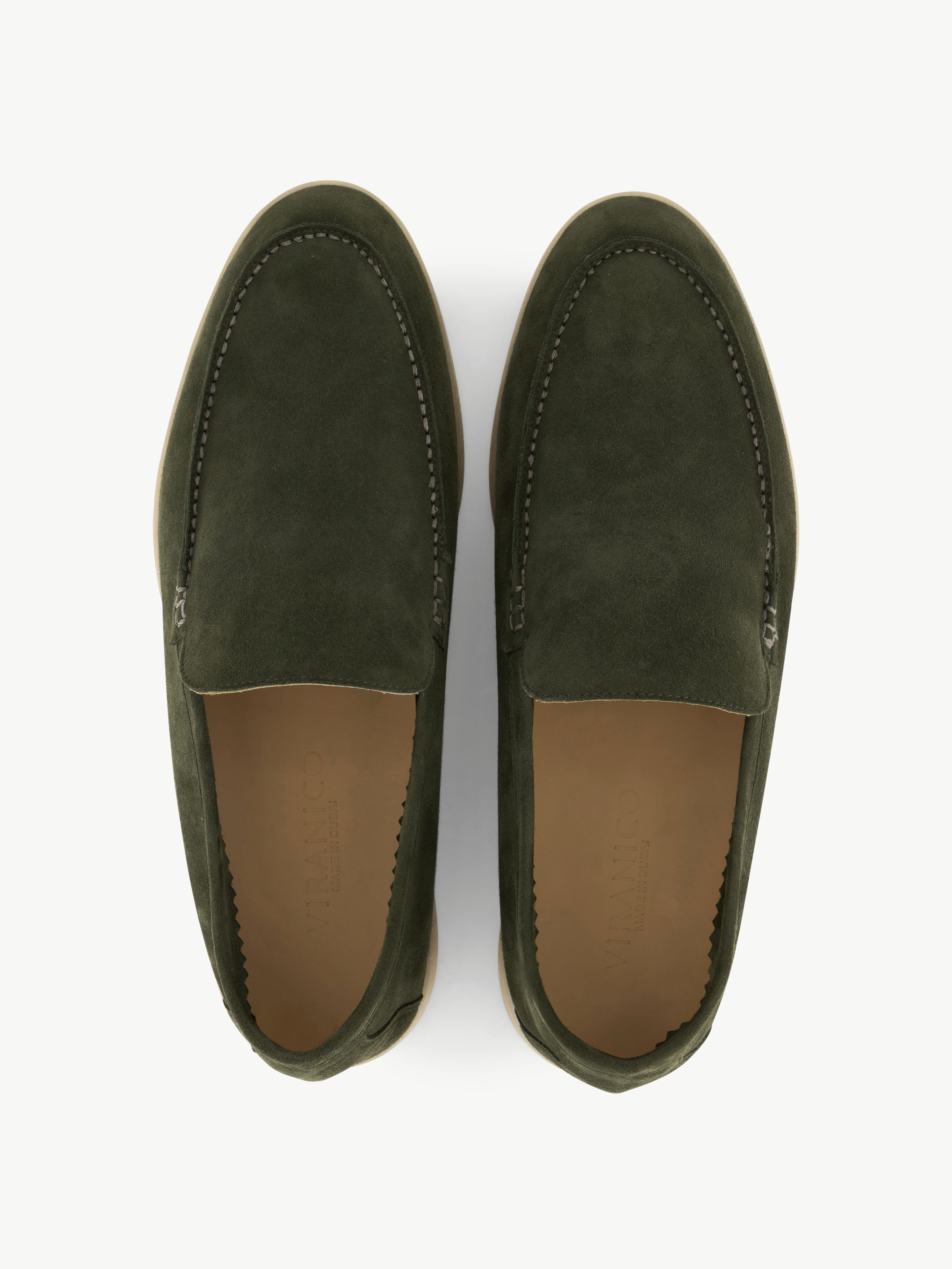 Suede Loafer Forest Moss Femme