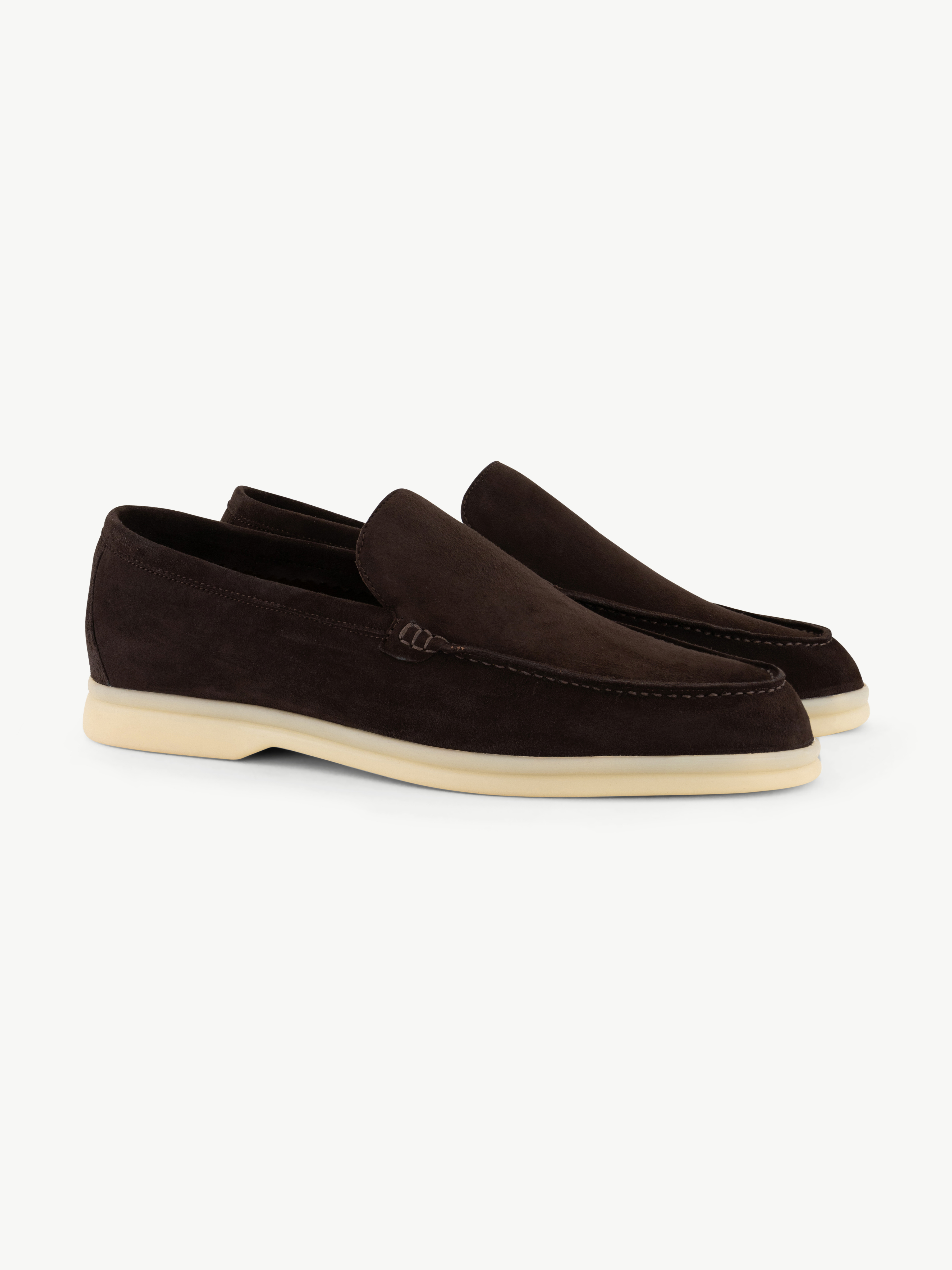 Classic Suede Loafers Espresso Brown