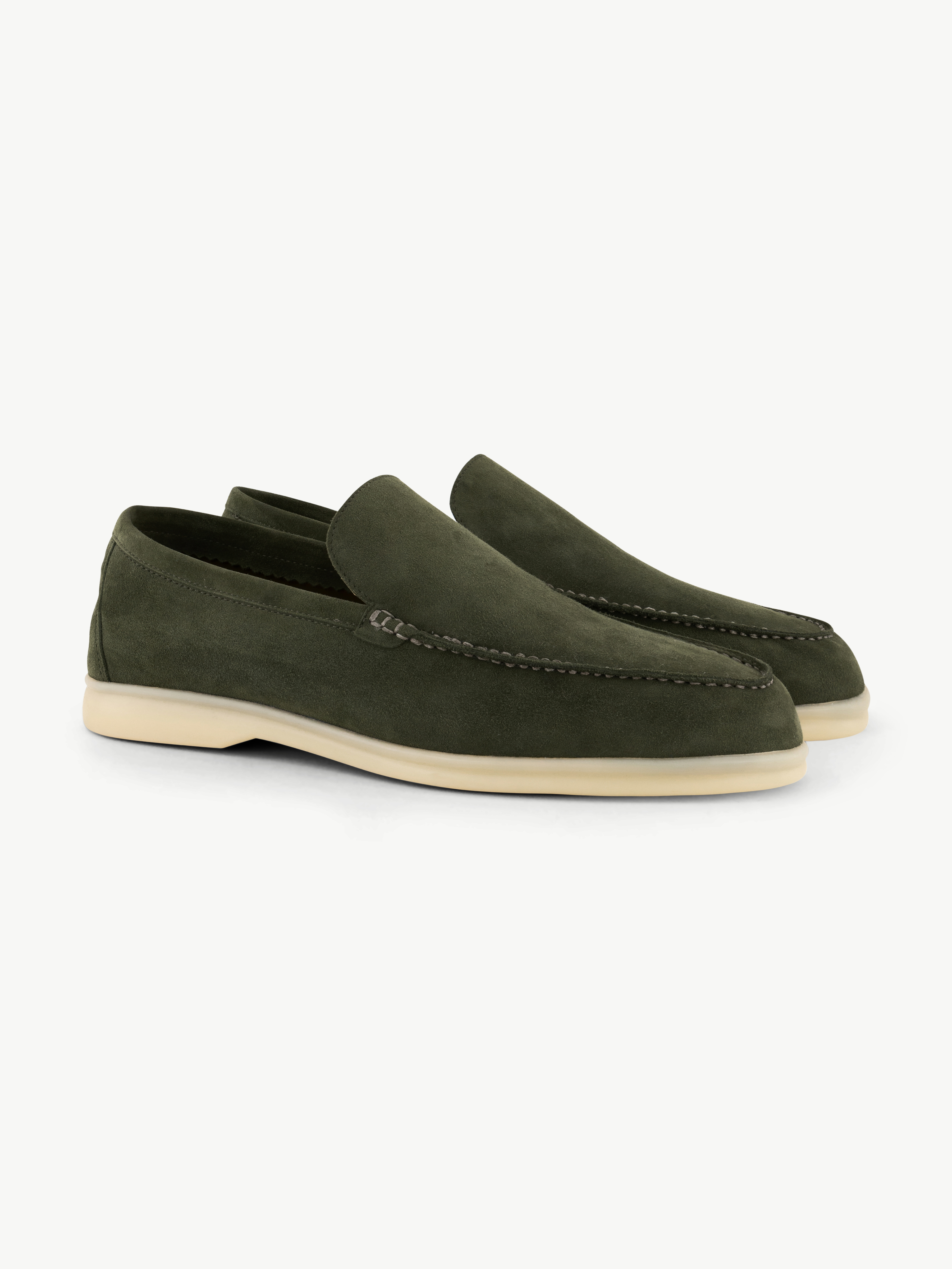 Classic Suede Loafer Forest Moss